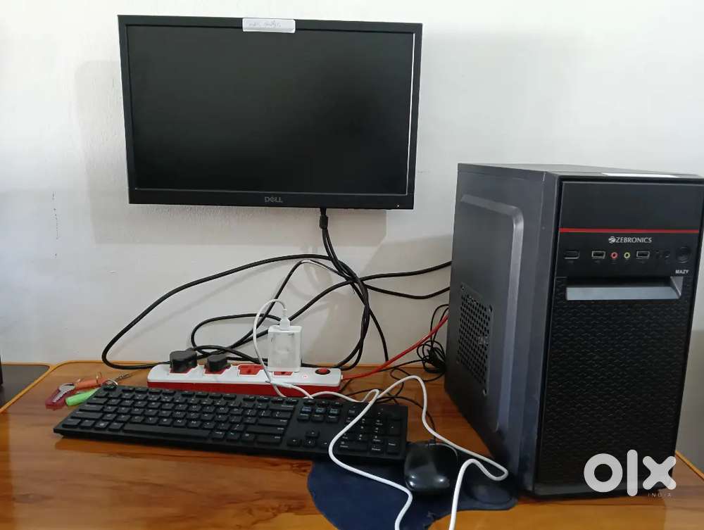 4 yers old setup dell pc and cpu Zebronics