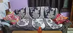 Sofa Set with Wooden Table