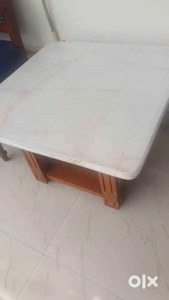Marble top coffee table