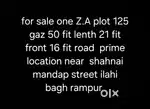 Z.A plot behind shahnai mandap 125 gaz 16 fit road prime location
