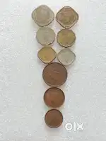 George VI 9 different coins - British india old coins