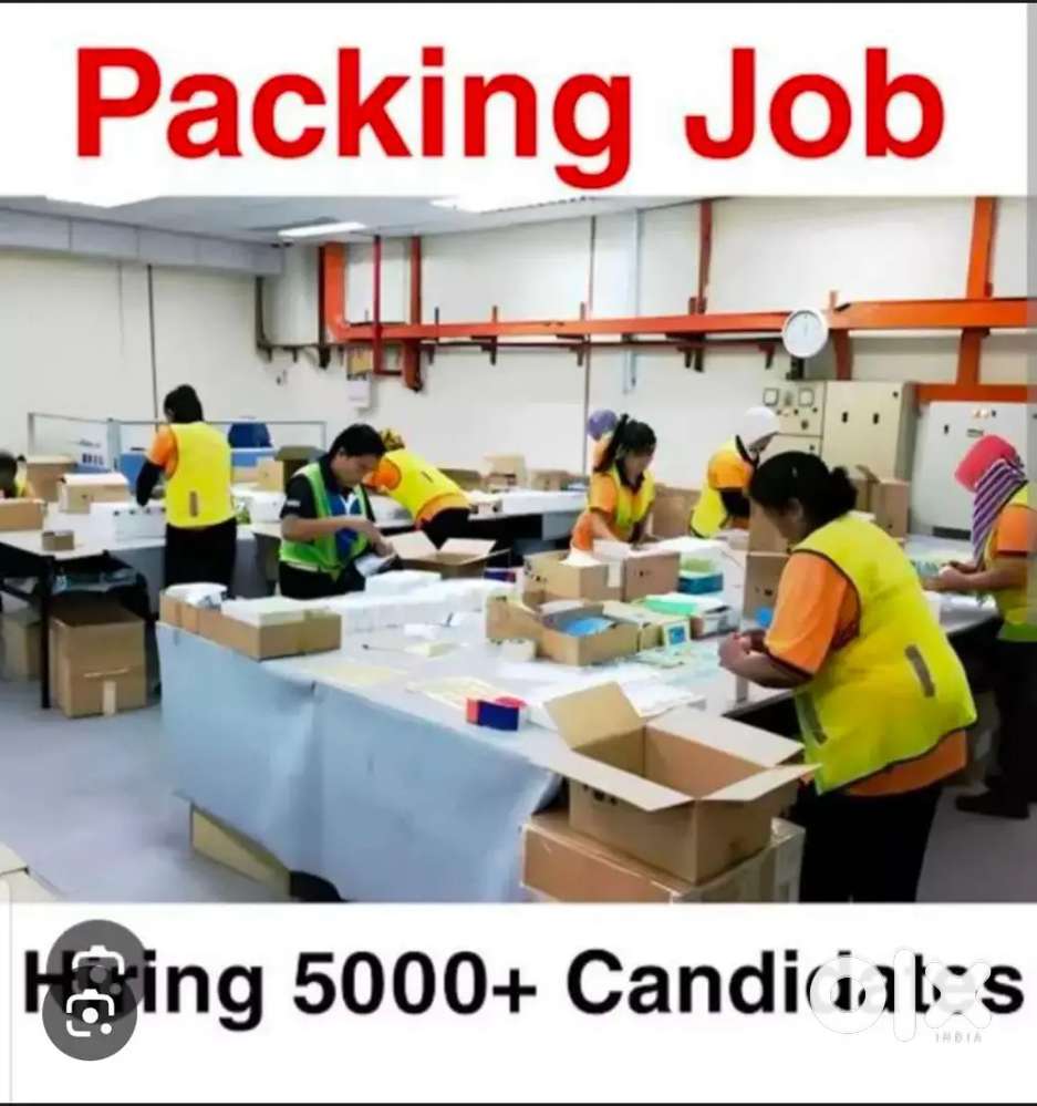 Urgent hiring Packing jobs warehouse showrooms or stores