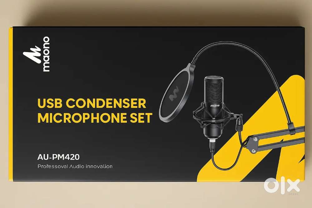 Maono AU-PM420 USB Condenser Microphone Set – Only ₹12000