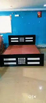 NEW DOUBLE SIZE COT WITHOUT STORAGE MADE OF ASSAMTEAK WOOD PLYBOD