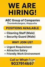 Cleaning staff and security staff