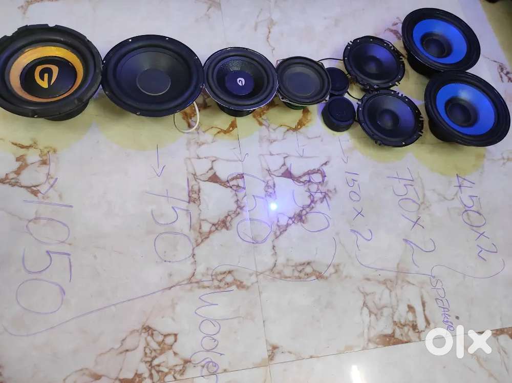 Woofers and Speaker for sale