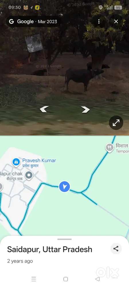 Malihabad lucknow gram saidapur 2660 varg mitar hai 80 mitar frant