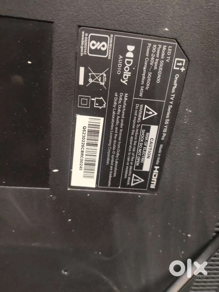 Lcd 55 one plus 55y1s pro model number