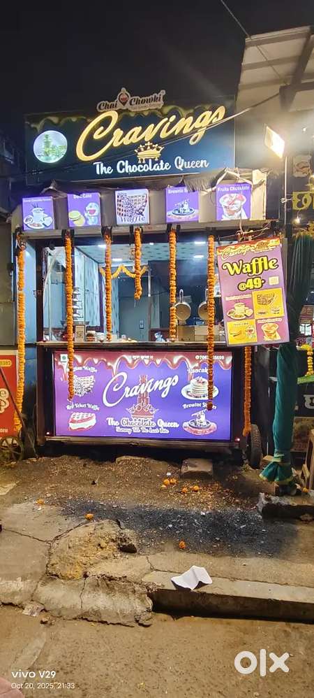 I want helper for my dessert food cart