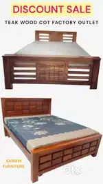 Sairam Furniture new modern teak wood cot offer discount low price