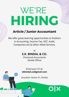 Vacancy for Accountant for CA Firm