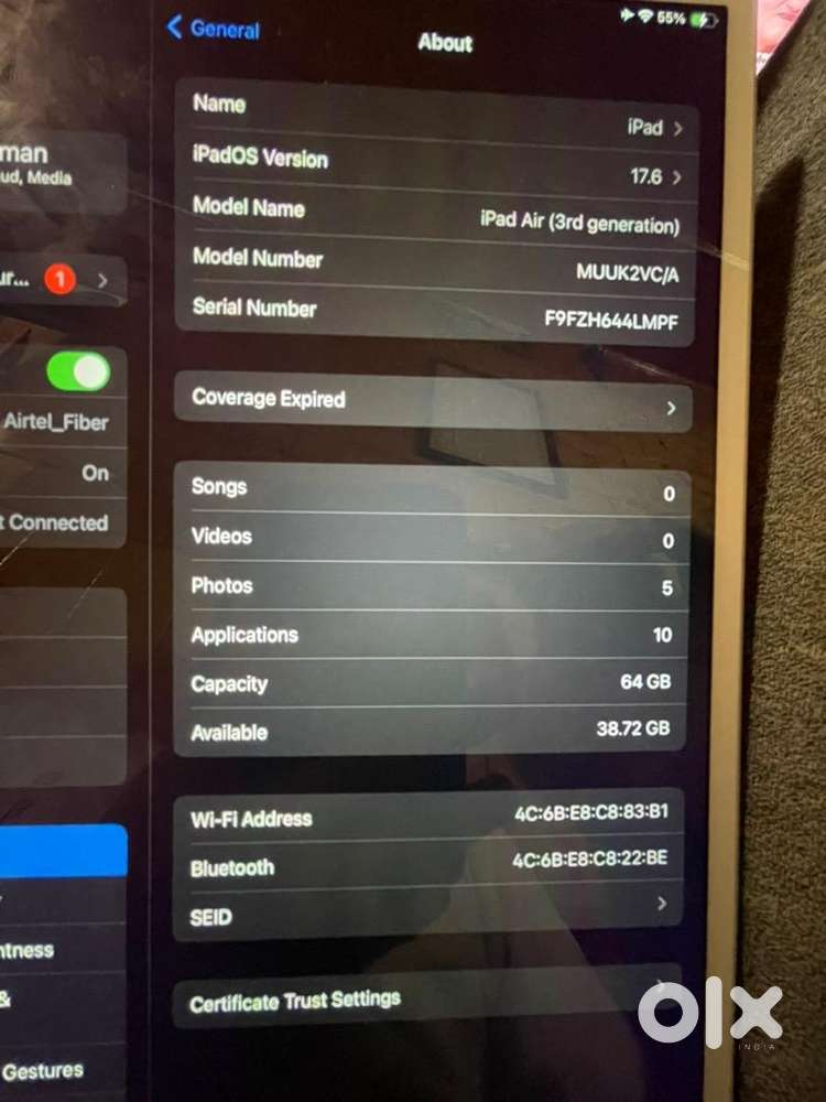 Ipad air 3 mint condition