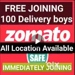 FREE JOINING 100 Delivery boys  Food Delivery jobs