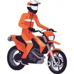 Need rider with bike for road survey work