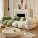 3+1+1 Set Sofa Living Room Sets Cloud Shape Sofa Set 