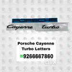 Porsche Cayenne Turbo Letters