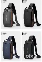 Waterproof Polyester Slim Unisex Crossbody Sling Bag Chest Backpack