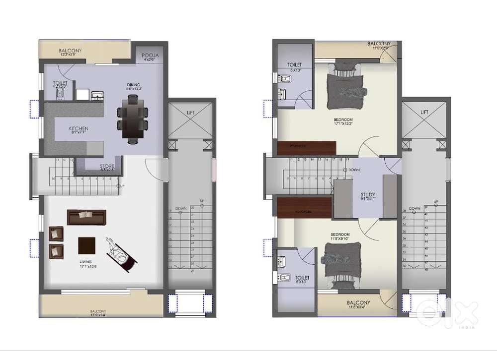 Duplex flat for Rent