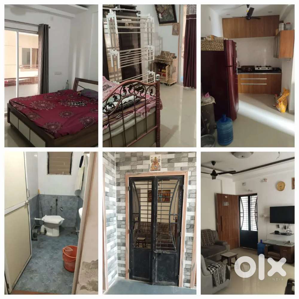 2 bhk flat with 2 standing & 1 sitting balcony , ready to move