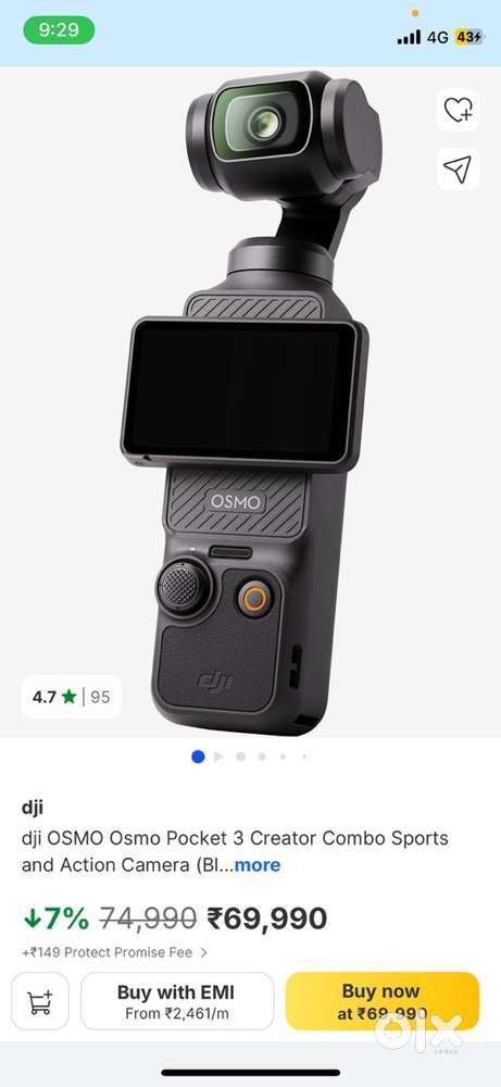 Djj pocket 3 creator combo open box