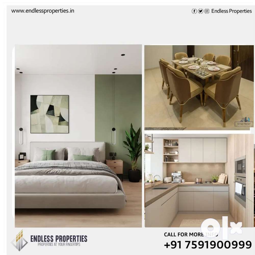 3BHK furnished Duplex flat for sale at Eranjipalam