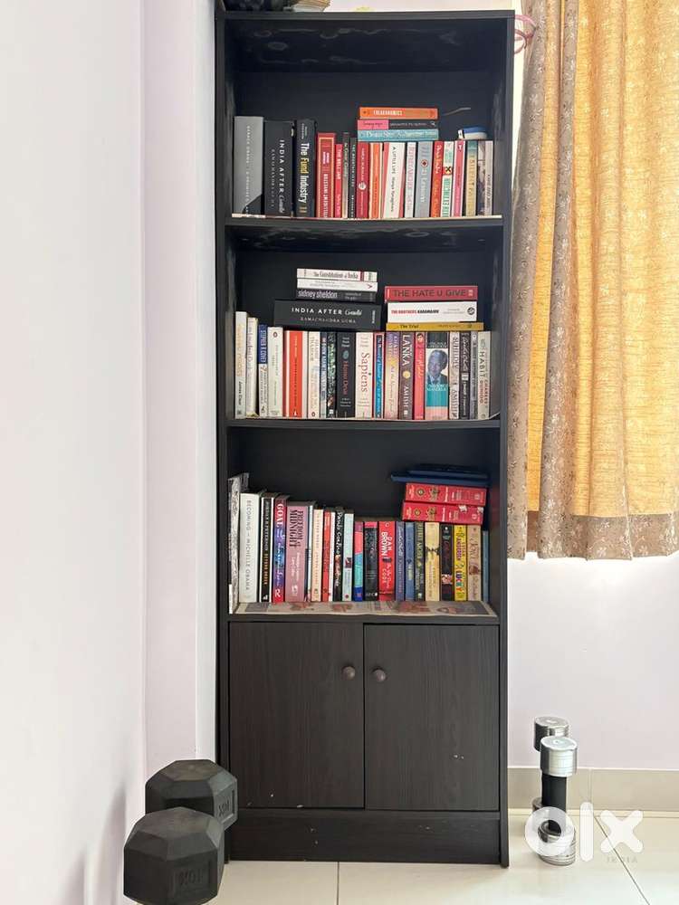 Table, Bookshelf and Cuboard for sale