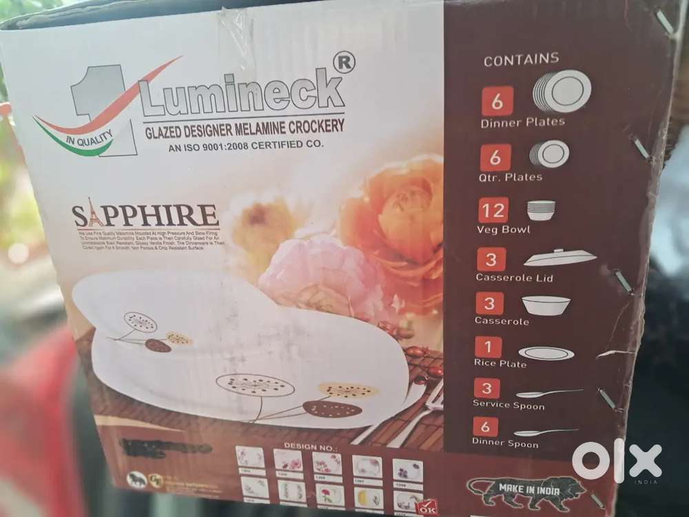 Brand New Lumineck Sapphire Crockery Set for Sale – ₹1700