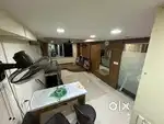 Fully furnished with washroom , water filter , fridge , fans