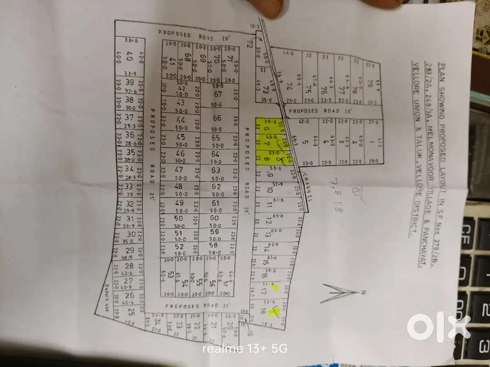 Plot at Melmonavur, Vellore