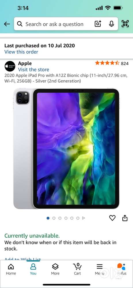 Ipad pro 256GB 11 inch A12Z (no bargain & 32k is final price)