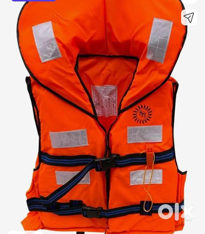 Polyester fabric life jacket for sefty, weight capacity up to 125kg