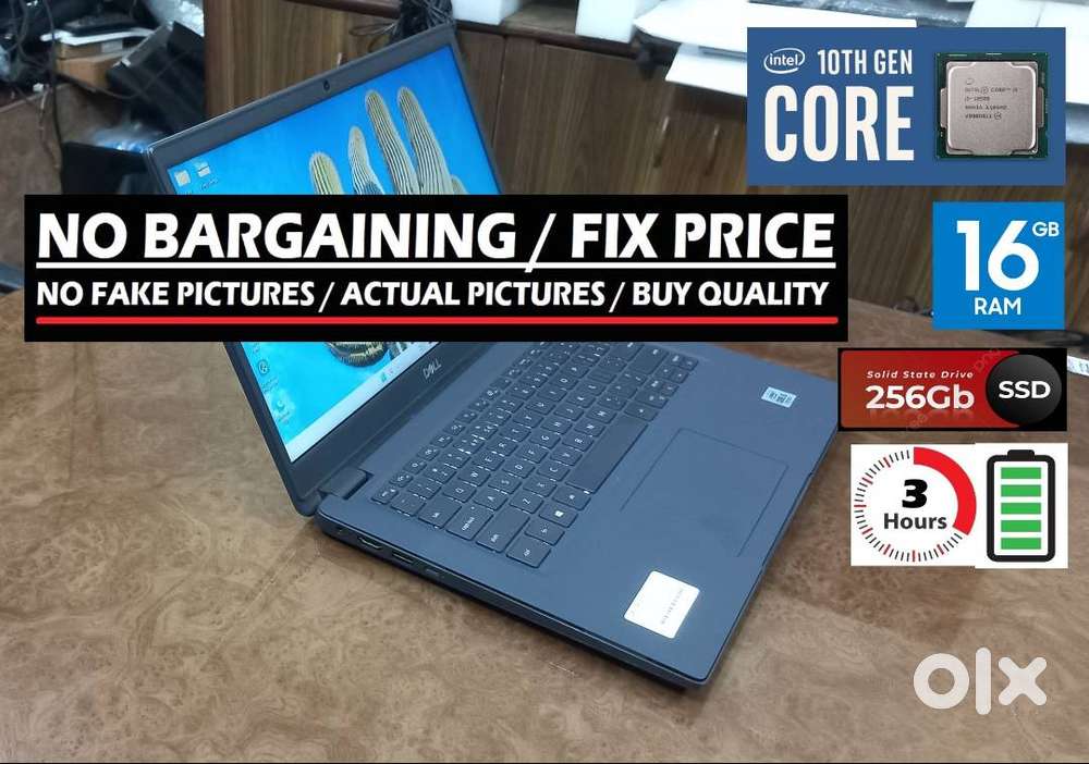 Intel Core i5 10th Gen Dell Laptops hp and Lenovo also available