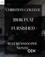 Chirstian College 3Bhk Furnished Apartment