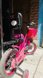 Cosmic Jade Kids Cycle (Pink) – With Support Wheels & Basket