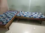 Bed, table