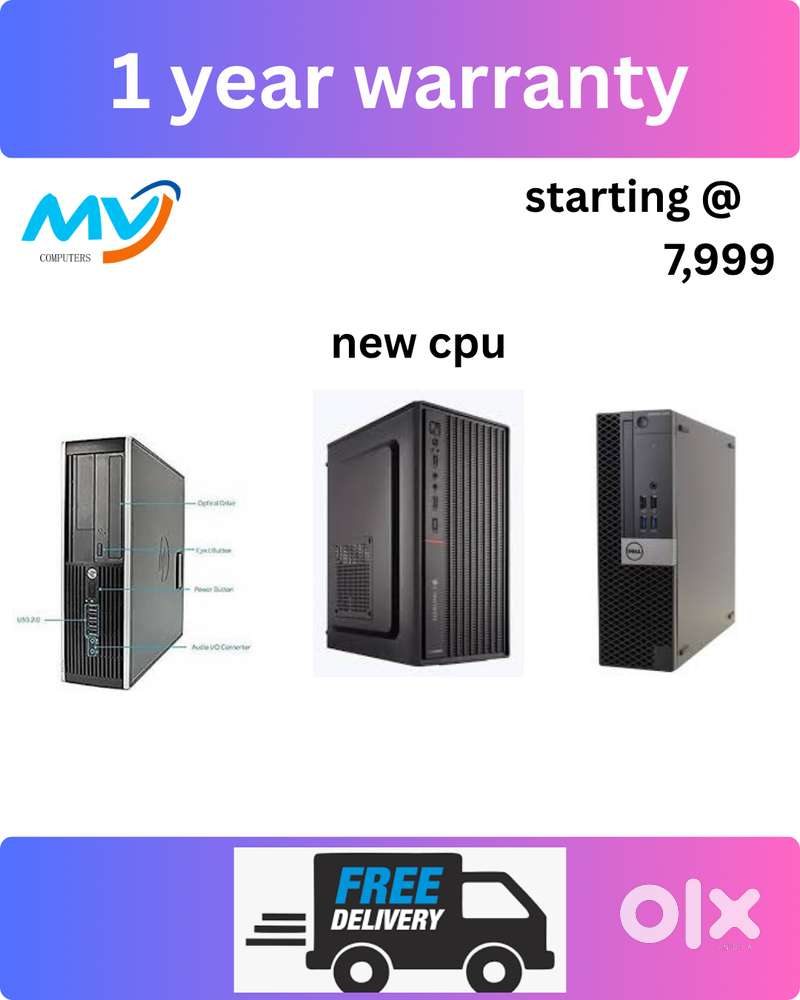 i3-i7-i5 All Branded Computer Laptop Sales & Service Done  1 - Year Re