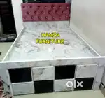 HAMZA FURNITURE New designer stylish particle Board wood Bed 4by6