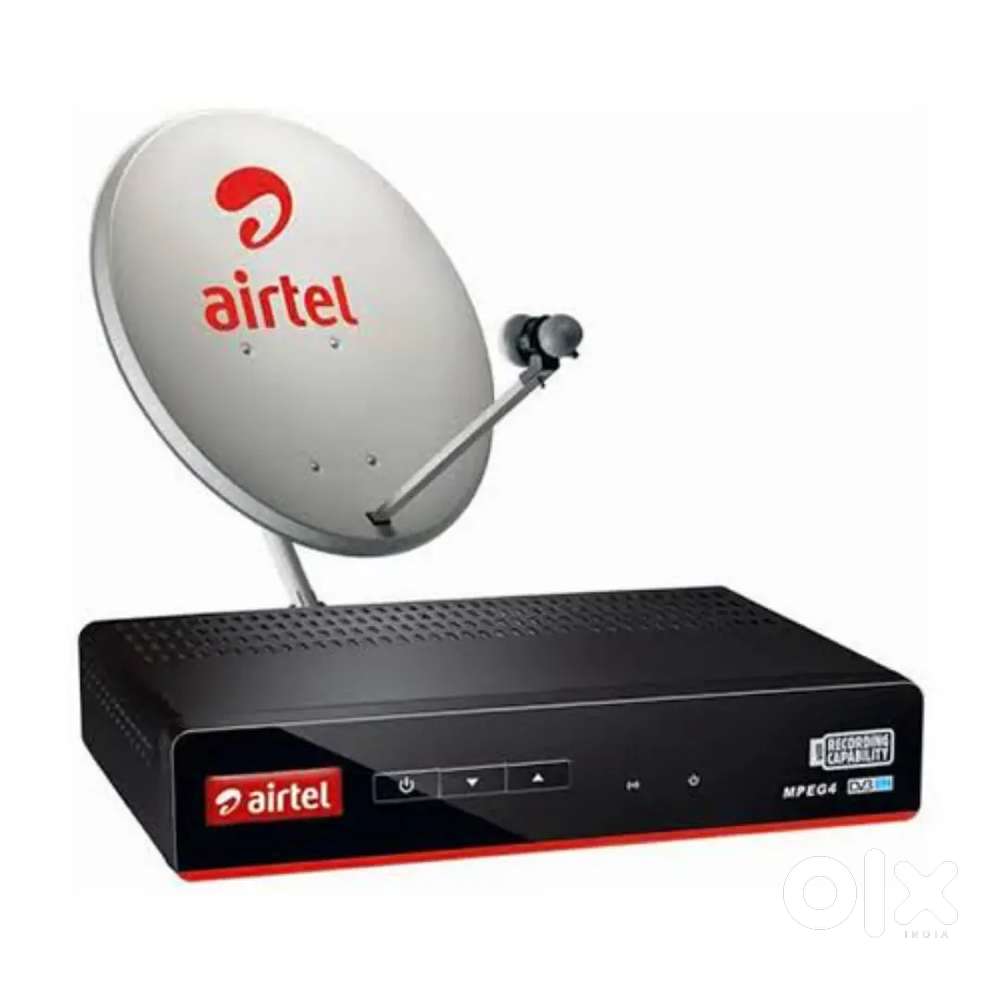 Airtel DTH Dish & Setup Box with Remote