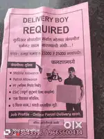 Delivery boy job