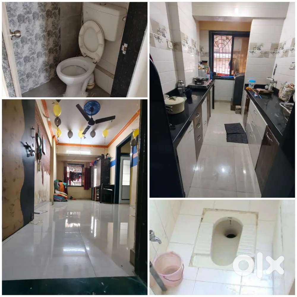 For ALL family With modular kitchen 1bhk flat availabl on Rent in ULWE