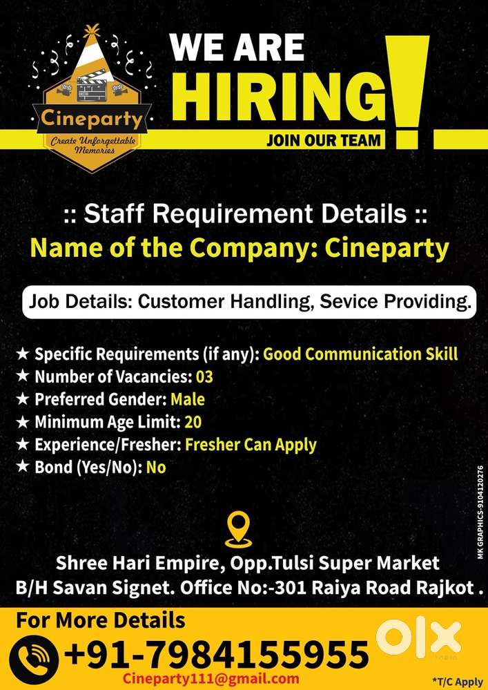 Office boy , for part time