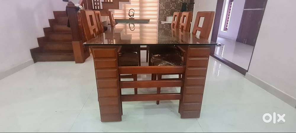Dining table with 6 chairs  theyyambatil furniture