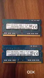 SK Hynix 4GB DDR3L Laptop RAM (PC3L-12800S, 1600MHz)-– 2 Sticks