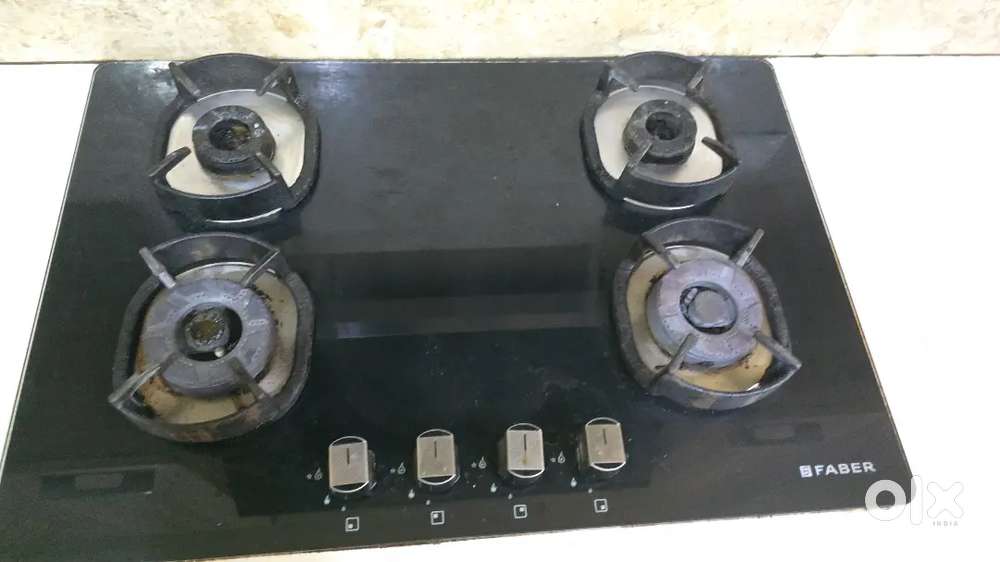 Hob 4 Burner For Kitchen Faber Brand 2 Years Old