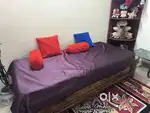Sofa 2 seater  with deewana type bed with Teapoy