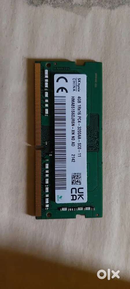 4gbx 2 Laptop Ram of 3200mhz