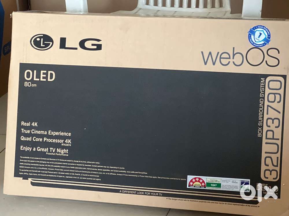 43” webos lg panel orignal with warranty book now devlo