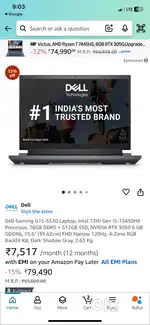 Dell g15 5530