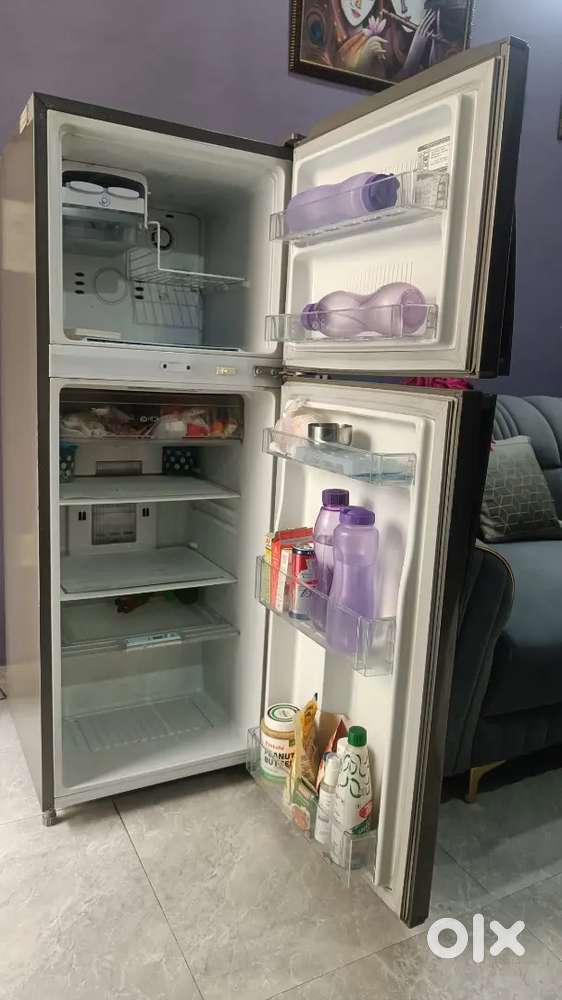 Old and used Double Door Fridge.