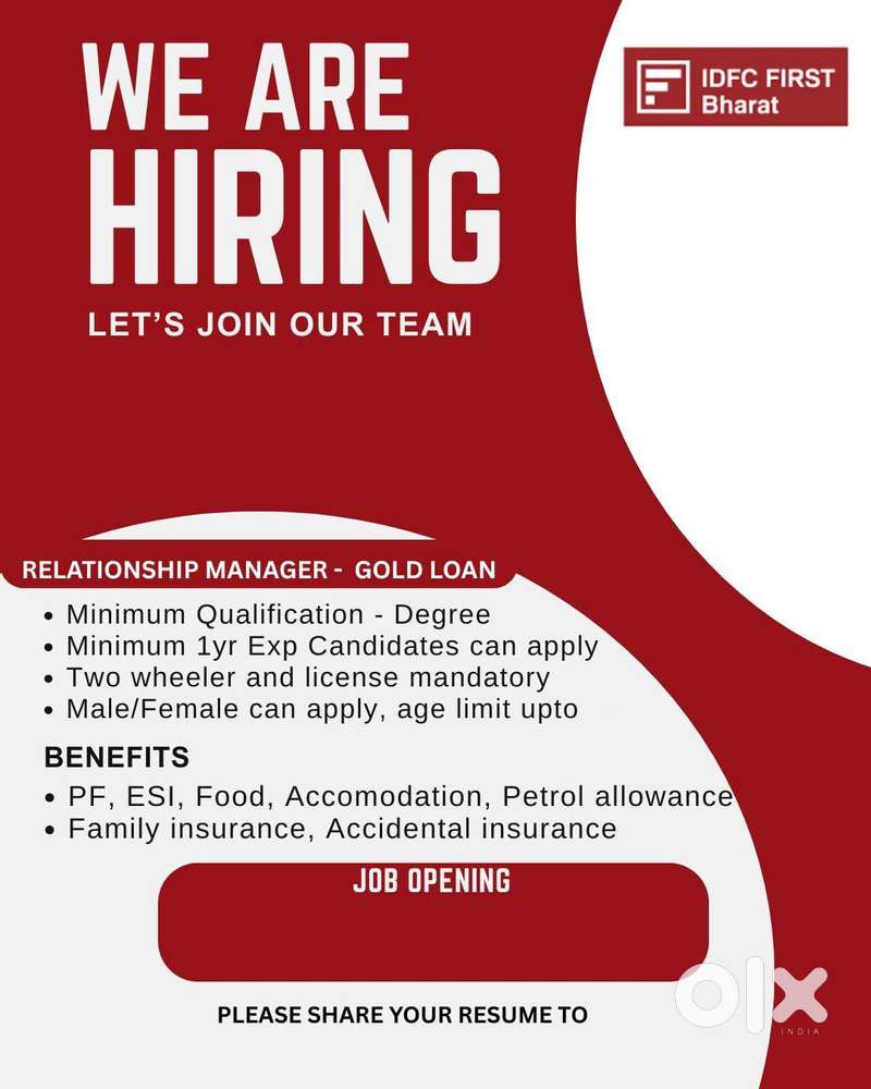 Gold Loan Relationship Officer